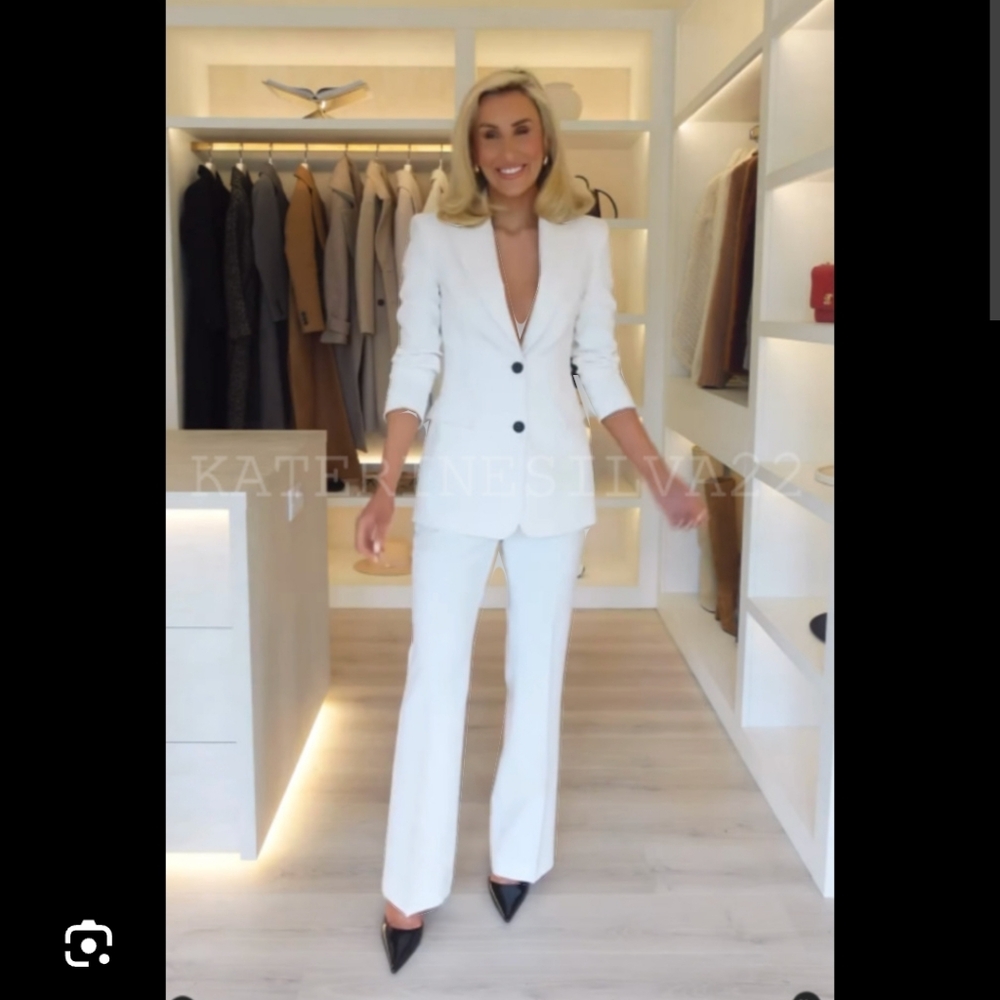 Zara solid flare full length flare trouser